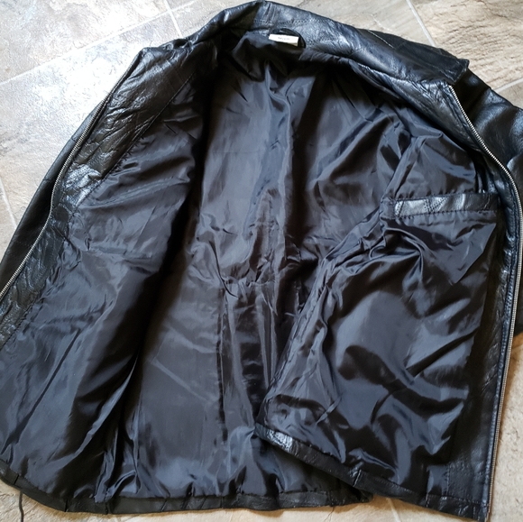 Leather Patchwork Coat - Picture 2 of 8